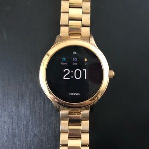 Gold Fossil Smart Watch